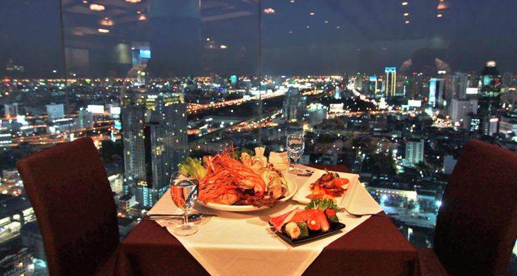 Dinner at the highest building of Bangkok.