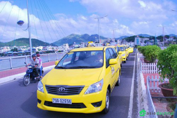 This is one brand of taxi in Cam Ranh