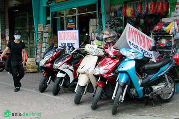 Motorbike is the convenient transportation in Phu Quoc
