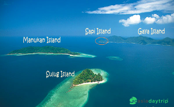 Map of 4 islands