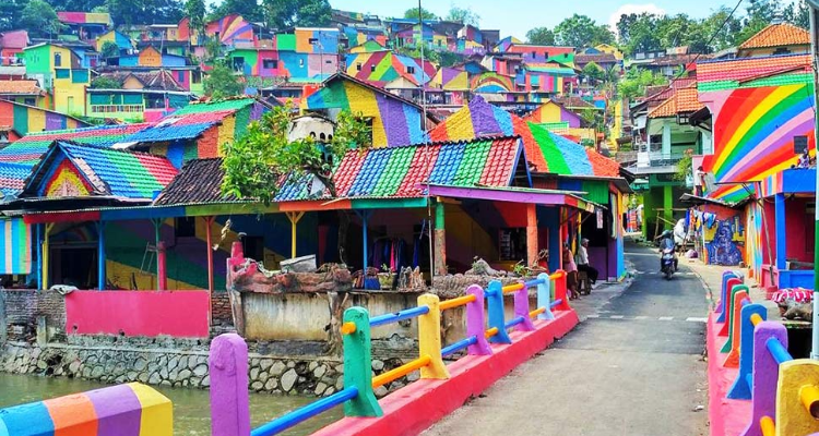 rainbow village in Indonesia