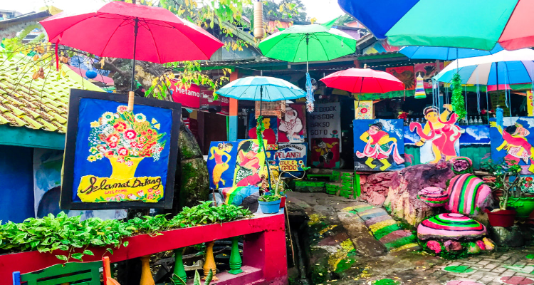 rainbow village in Indonesia